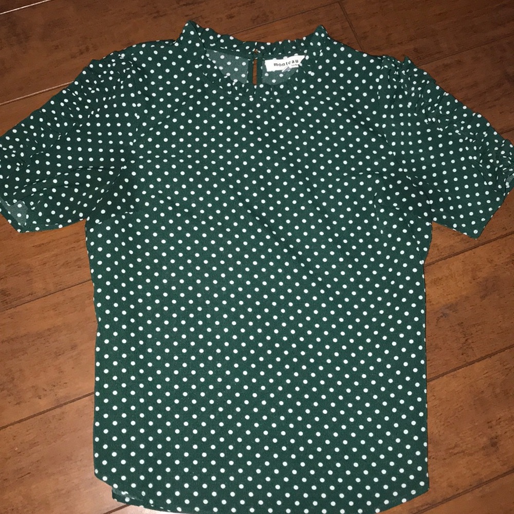Polka dot blouse
